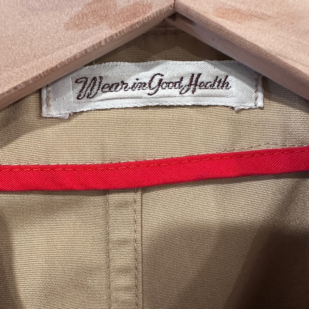 Vintage Belted Trench The Kangaroo Car Coat By Misty Harbor Mariner III - Picture 5 of 14